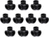 1/2" Black Side Outlet Elbow, Home TZH Cast Malleable Iron 3 Way