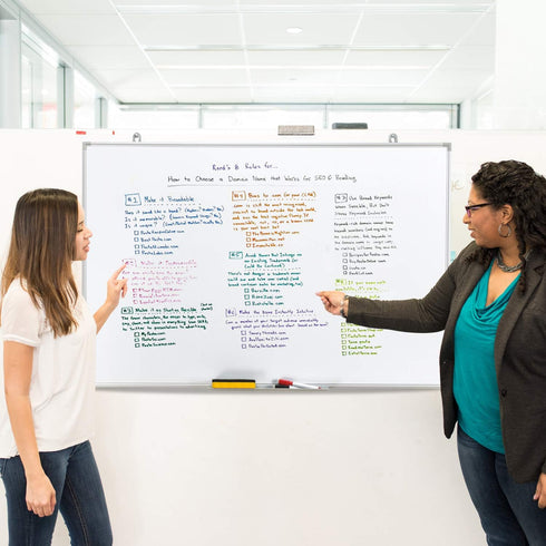 Magnetic Whiteboard/Dry Erase Board 24 x 36 Inch, Lightweight Wall Mount Aluminum Frame