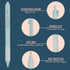 Pastel Colored Gel Pens 8 Pack - Aesthetic Cute Pens with Smooth Writing for Journaling and Bible Note Taking
