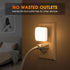 4 Pack 0.3W 3000K LED Night Lights Plug into Wall, Nightlights With Light Sensor Dusk to Dawn, Square Plug in Night