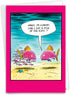 NobleWorks - 1 Funny Father's Day Notecard for Dad, with Envelope, Eat the Kids 0150