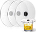 Patelai 3 Pieces Smoking Gun Cup Covers, Infuser Lids for Cocktail Drinks, Smoking Gun Accessories for Wine Cups