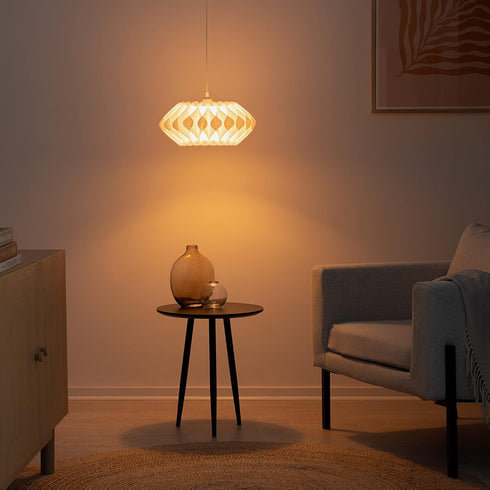 10" 22 kwmobile Puzzle Lampshade - Diameter DIY Ceiling Light Lamp Shade with Pieces - Flat Chandelier Design