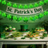 20LED 12Ft 20 St Patrick's Day Decorations Lights, Clear Green Shamrock String Lights Outdoor Waterproof with LED Lucky