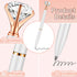 PASISIBICK Pack of 20 White Diamond Pens, Bling Gem Pen Décor Gifts for Women Bridesmaid Coworkers, Black Ink