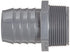 Spears 1436 Series PVC Tube Fitting, Adapter, Schedule 40, Gray, 1-1/2" Barbed x NPT Male