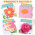 When We Learn We Grow 3D Paper Pom Poms Cutouts, Summer Flower Bulletin Board Decorations for School Home Decor
