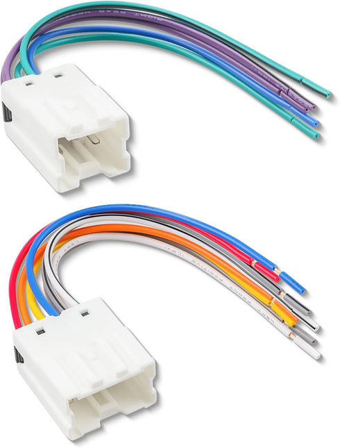 RED WOLF Radio Install Wiring Harness for Nissan 1995-2008, Infiniti 1990-2008 Replacement