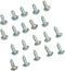 Frost King ZP1 Screws and Clips for Furniture Re-Webbing, Silver, 20 Pieces