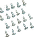 Frost King ZP1 Screws and Clips for Furniture Re-Webbing, Silver, 20 Pieces