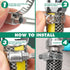 40PCS Hose Clamps Stainless Steel Adjustable 3/8"– 5/8"(10-16mm) Worm Gear Hose Clamp Kit for Automotive and Plumbing