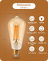 EDISHINE 6 Pack Vintage LED Edison Bulbs, 8W Equivalent 60W, ST64 Dimmable LED Light Bulbs, 700LM 2200K Amber Warm
