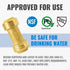 SUNGATOR 3/4 Inch Check Valve, No Lead Brass Push-to-Connect Plumbing Fittings for Pex Pipe, Copper, CPVC, PE-RT, Pack