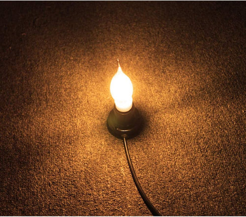 6-Pack E14 4W C35 Dimmable Bulb, 2200K 400LM Bulb, C35 40 110V LED Filament Warm White Edison Candle Flame Shape Bent