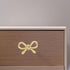 Mikikit Brass Bow Tie Drawer Handle Decorative Cabinet Hardware Bow Dresser Pull Knob for Shoe Cabinet Bedside Table