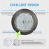 5/6 Inch Dimmable 16.5W 1100lm 4000K ECOELER Bronze LED Disk Lights, Surface Mount Ceiling Downlight, Cool White, Low