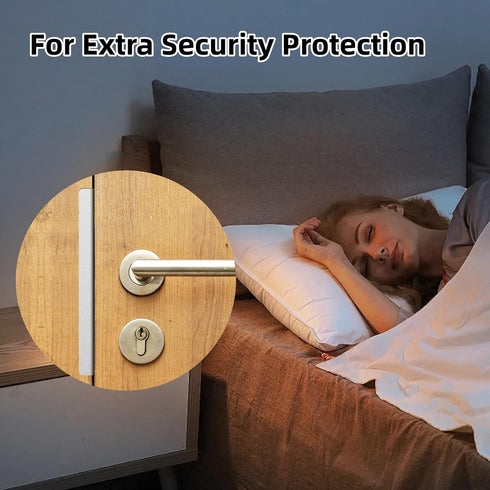 L-Shaped Stainless Steel Security Reinforcement Striker Plates, 2pcs Outswing Door Latch Guard for Extra Home Security