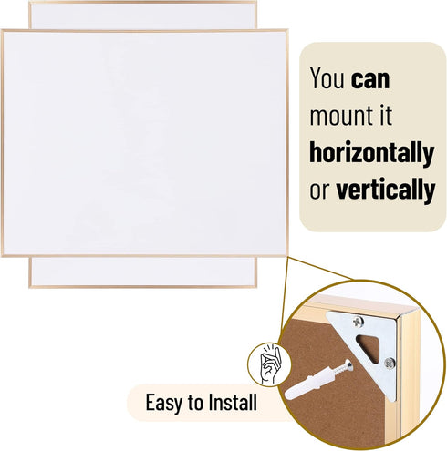 Mr. Pen Dry Erase Board 14” x 11”, Aluminum Frame with Black Marker, Small Whiteboard, Mini Magnetic Board