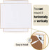 Mr. Pen Dry Erase Board 14” x 11”, Aluminum Frame with Black Marker, Small Whiteboard, Mini Magnetic Board