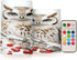 LFICRTAN Owl Sitting Snow Covered Branch Flameless Candles Battery Operated Color Changing LED