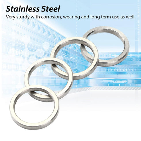 10Pcs Metal Washer Assortment, Stainless Steel Hardware Accessory Part Set Kit, 15mm OD 12mm ID Washer Set
