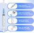 3ml Syringes with 23 Gauge 1 Inch Needles, Luer Lock Disposable, Individually Packaged of 100