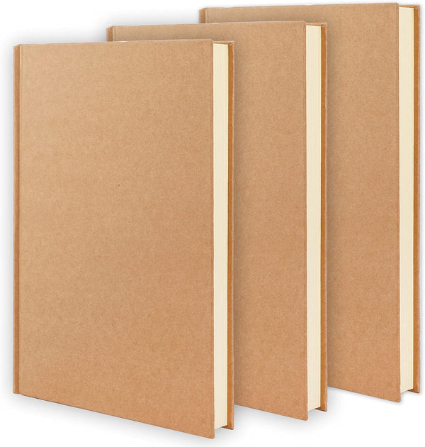 EOOUT 3pcs Blank Notebook, 120 Sheets Hardcover Sketchbook, 100gsm Paper, 5.6 x 8.2in Journal for Drawing, Art,