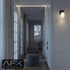 LEOS0509MBBK 8 inch E26 A19 Bulb Commercial AFX Leo Wall Sconce | Damp Rated Indoor Wall Light or Covered Porch |