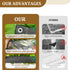 6x8ft 14Mil Grommets Tearproof Clear Vinyl Tarp Thickened Heavy Duty Clear Tarps with Reinforced Edges for Greenhouse