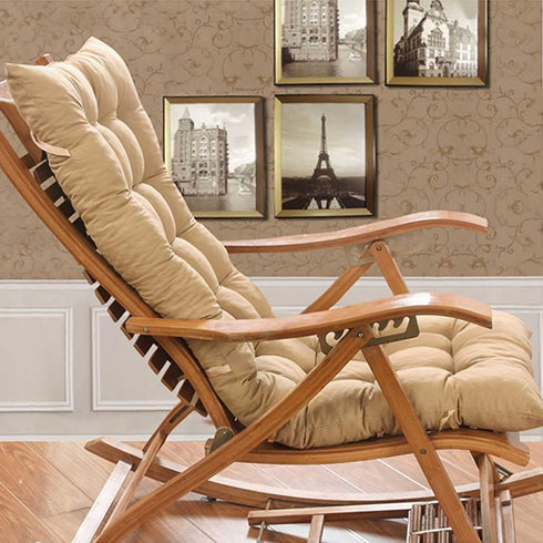 Generic 18.9 47.3in Chair Cushions with Ties * High Back Rocking Chair Cushion, Soft Non-Slip Lounge Chair Pad