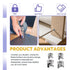 Swpeet 100Pcs 4 Sizes 3 in 1 Furniture Connecting Cam Lock Eccentric Wheels with Blue Dowel Pre-Inserted Bolts