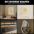 Roran 16.4ft 3000K Dimmable White Cob LED Strip Lights with Remote, Warm Lighting, Rope Lights Indoor, Cuttable Led