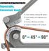 DURATECH 3-IN-1 Tube Bender, Pipe Bender for Copper, Brass, Aluminum, and Thin Steel Pipes (1/4", 5/16", 3/8")