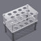 Ackers Transparent Acrylic Test Tube Bottle Holder, Built-in Handle, 12 Tube Capacity, 1.1" (27mm) Holes for 80ML Test