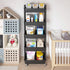 Calmootey 5-Tier Rolling Utility Cart with Drawer, Multifunctional Storage Organizer for Kitchen, Bathroom, Office,