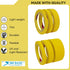 Yellow Painters Tape for Car Paint - Assorted Size Multi Pack 44 Yard - No Residue Automotive Masking Tape, Heat