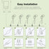 10W 12/24V 2700K IP65 4 Pack Low Voltage Landscape Lights, Warm White Landscape Lighting, Waterproof Outdoor LED