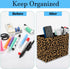 RVHOEZZM Set, 2 Pen Holder and Lace Mouse Mat Compartment Leather Pen Storage Boxes, Makeup Brush Storage Box, Suitable