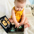 Happy Start High Contrast Board Book, Easy to Clean, Hospital Approved, Tummy Time Toys, Black and White Baby Toys,