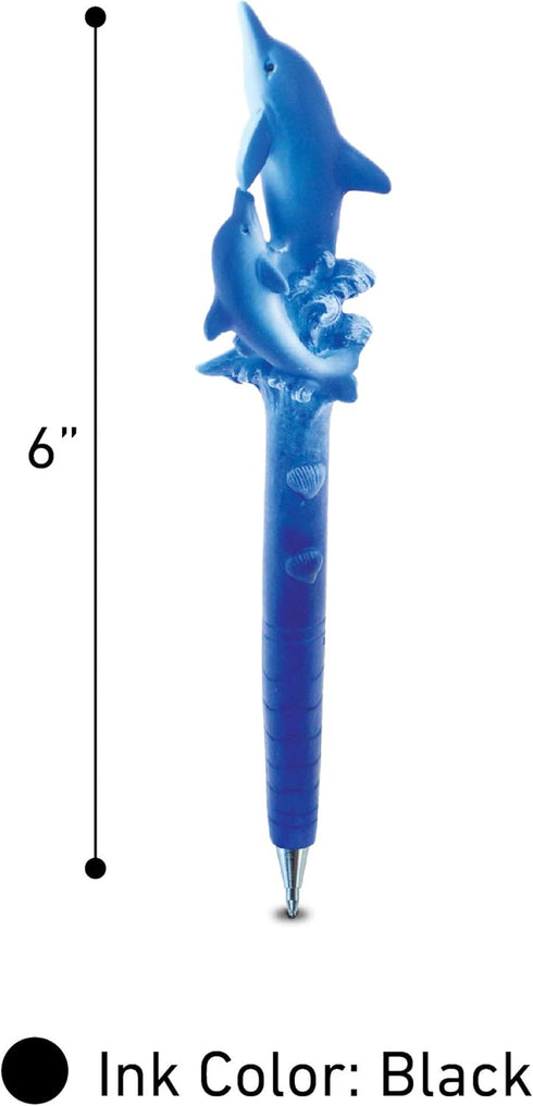 Planet Pens Dolphin and Calf Pen, Unique Office Supplies, Fun Pens for Kids and Adults