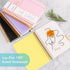 Huhuhero 5 Subject Notebook with Dividers, 240 Pages, Pink Spiral Journal Notebook, College Ruled, B5 Hardcover