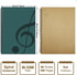 MAXCURY Blank Sheet Music Composition Manuscript Staff Paper Art Music Notebook Black 100 Pages 26x19cm (Water Blue/Ocean Blue)