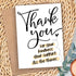 m&h invites Thank You For Your Support Greeting Card Kindness Appreciation Card