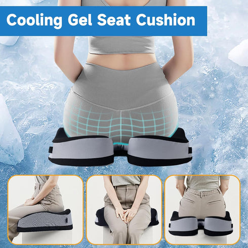 ZFUHWT Tailbone Seat Cushions for Office Chairs Wheelchair Cushion for Long Sitting Back PainMemory Foam Seat Car