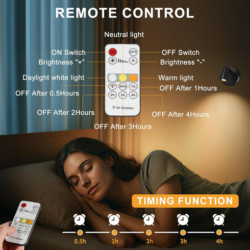 Dimmable, 4 Pack) Kimjo Spot Lights Indoor, Wireless LED Spotlight, Uplighting Indoor with Remote and Accent Lighting
