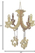Gold Glitter Cardboard Chandelier - Perfect for Weddings and Parties