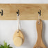 Yeetandoo 50 1IN (50, 1IN) PCS Screw in Cup HooksMounted on Wall CeilingBlack Zinc Plated Metal Hooks for Hanging