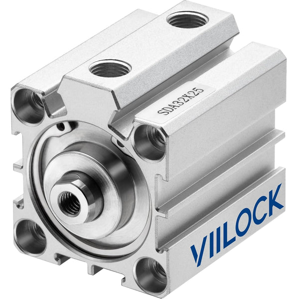 Pneumatic Air Cylinder 32mm Bore 25mm Stroke, Thin Double Action Hydraulic Cylinders SDA 32 X 25