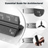 Rena Chris 12" Architectural Scale Ruler, Aluminum Alloy Metal Measuring Tools for Engineering Drafting