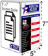 4 Pack 3 1 5 7 Inch Marketing Holders in Sign Holder Multi Panel Menu Sale Ad Each Panel Hold x Advertsiement Table